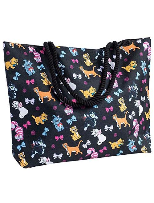 Disney Tote Travel Bag Cats Print: Figaro Cheshire Oliver & Co Marie Aristocats