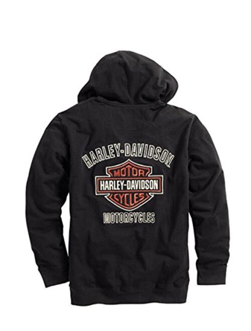 Harley Davidson HARLEY-DAVIDSON Mens Bar & Shield Logo Hoodie - 99003-16VM