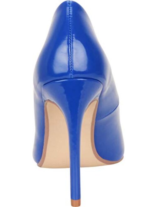Cambridge Select Women's Classic Pointed Toe Slip-On Stiletto High Heel Pump