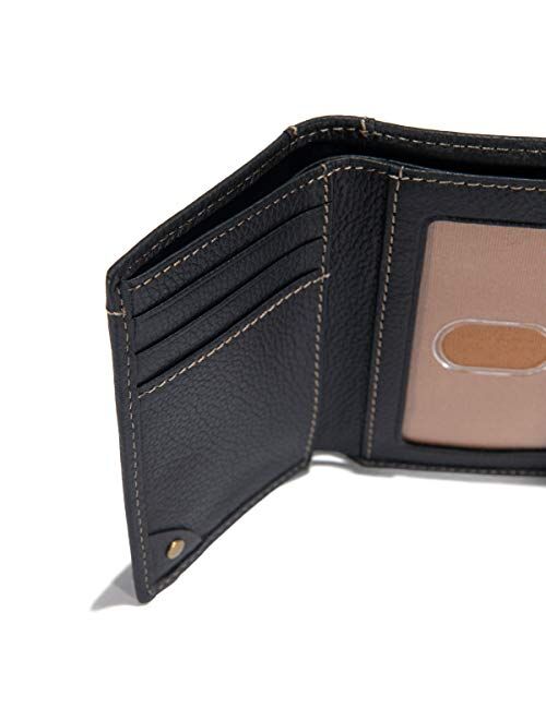 Carhartt Men's Trifold Wallet, Pebble Black, One Size