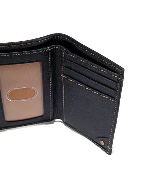 Carhartt Men's Trifold Wallet, Pebble Black, One Size