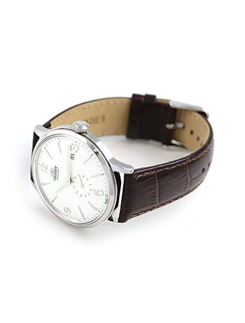 Orient Men's Stainless Steel Automatic Watch with Leather Strap, Brown, 21 (Model: RA-AP0002S10B)