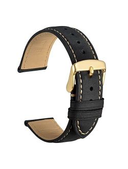 WOCCI Watch Band 14mm 16mm 18mm 19mm 20mm 21mm 22mm 23mm 24mm - Vintage Leather Watch Strap,Choice of Color and Width