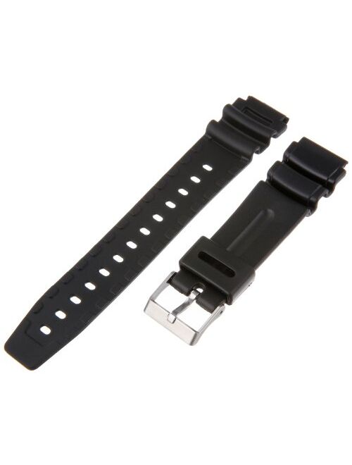Timex Men's Q7B723 Resin Performance Sport 19mm Black Replacement Watchband