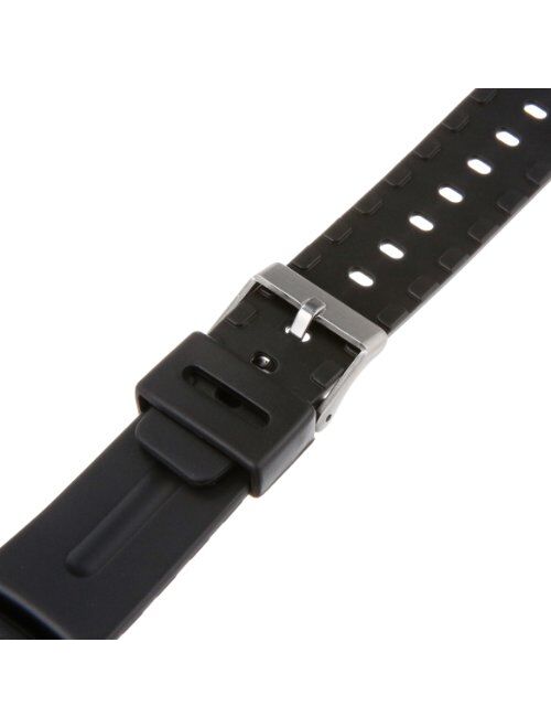 Timex Men's Q7B723 Resin Performance Sport 19mm Black Replacement Watchband