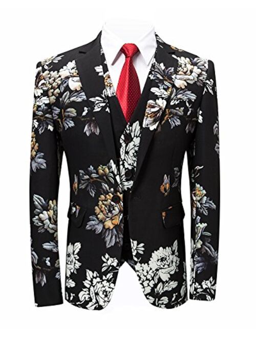 Tan Modern Fit Fashion Prom Suit Floral Tuxedo EJ Samuel JP117