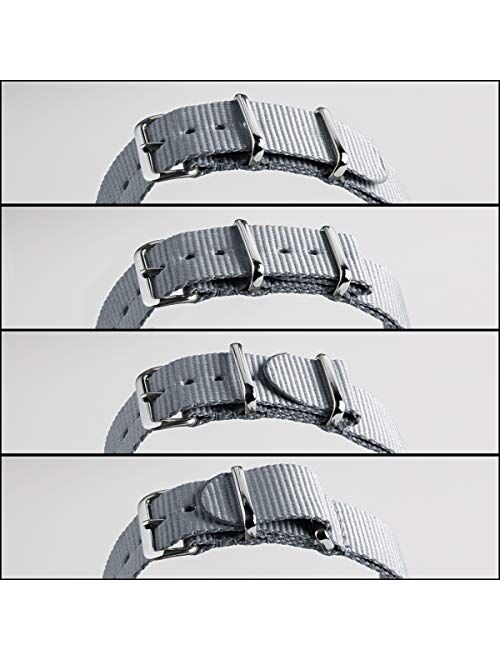 Archer Watch Straps - Classic Nylon NATO Straps | Choice of Color and Size (18mm, 20mm, 22mm, 24mm)