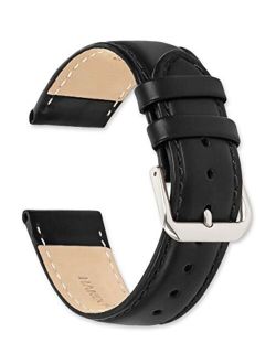 deBeer Stage Coach Leather Watch Strap/Watch Band - Choice of Color & Width - 10, 12, 14, 15, 16, 17, 18, 19, or 20mm