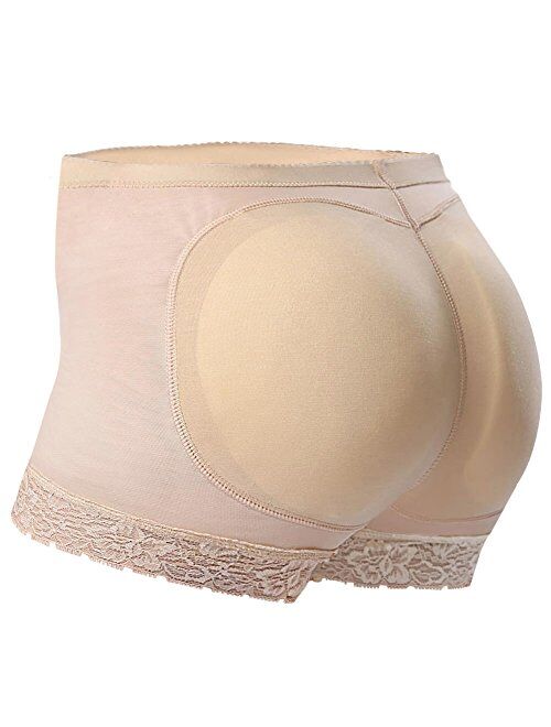 Everbellus Seamless Butt Lifter Shorts Padded Panties Enhancer Womens Underwear