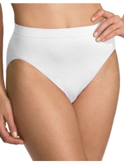 Women's Comfort Revolution Seamless High-Cut Brief Panty (6 Pack)