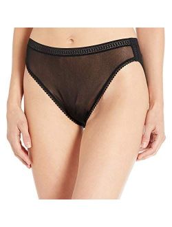 OnGossamer Women's Gossamer Mesh Hi-Cut Brief Panty