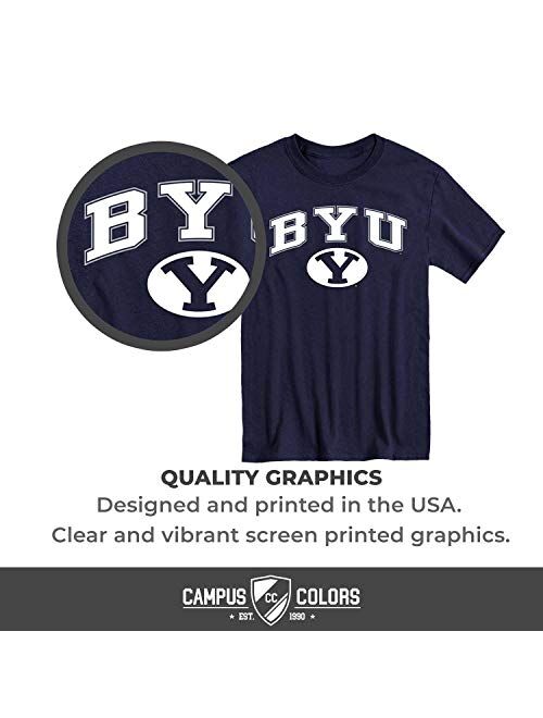Campus Colors NCAA Adult Arch & Logo Soft Style Gameday T-Shirt