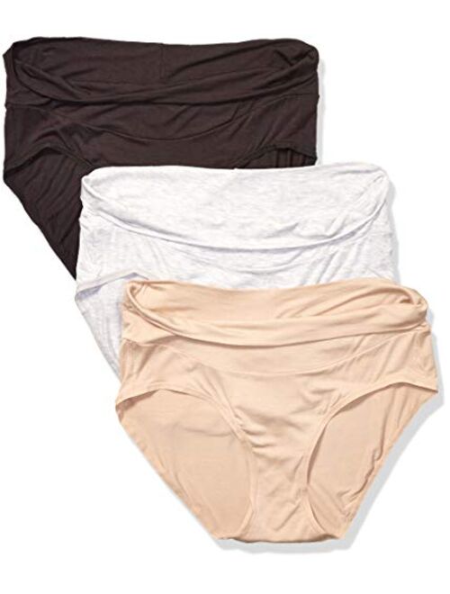 Playtex Women's Maternity Fold Down Modern Brief Panties 3-Pack