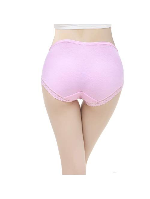 Slimart 4 PCS Cotton Maternity Pregnant Mother Panties Lingerie Briefs Underpants Underwear