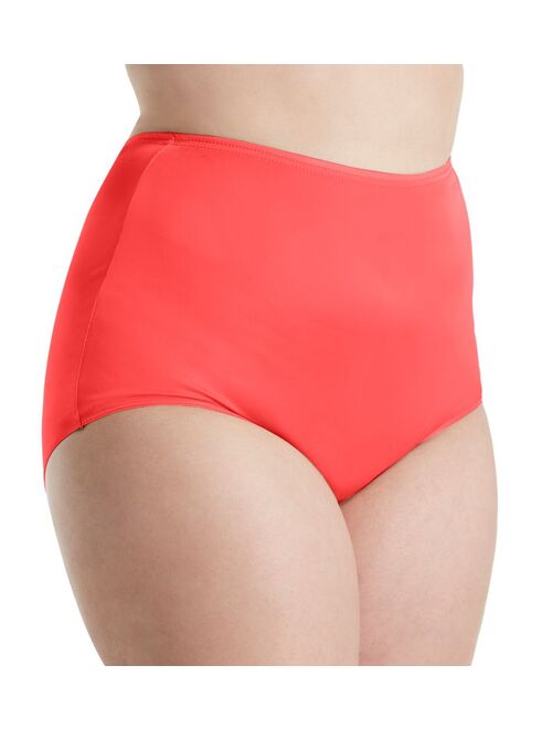 Women's Shadowline 17032P Plus Size Hidden Elastic Nylon Classic Brief Panty