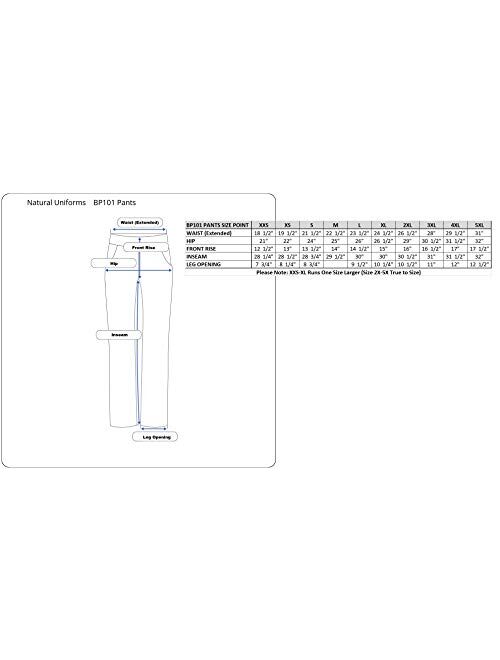 Natural Uniforms Women's Scrub Set Medical Scrub Tops and Pants