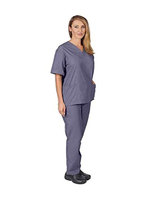 Natural Uniforms Women's Scrub Set Medical Scrub Tops and Pants