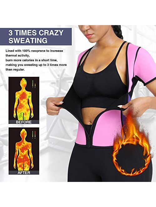 FeelinGirl Gym Waist Trainer for Women Plus Size Neoprene Sauna Vest Workout Full Body Shaper