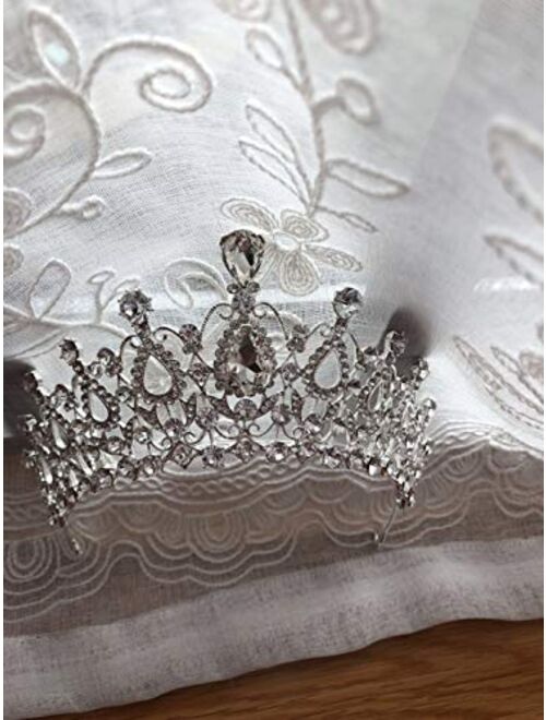 Sunshinesmile Bride Crystal Tiara Crowns Hair Jewelry Rhinestone Wedding Pageant Bridal Princess Headband