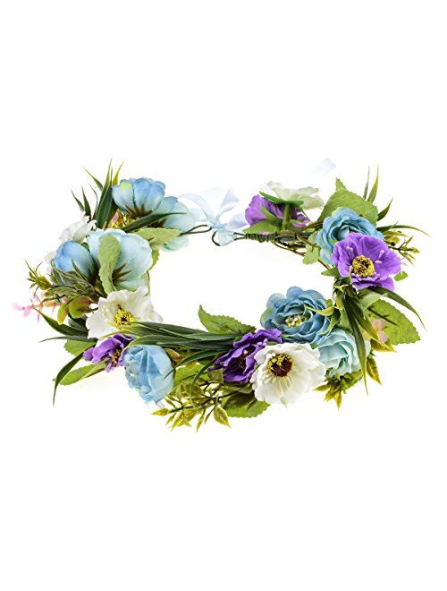 Love Sweety Rose Flower Headband Floral Crown Garland Halo