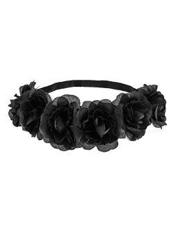 Love Sweety Rose Flower Headband Floral Crown Mexican Hair Wreath