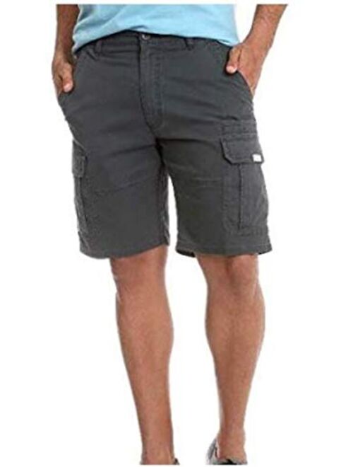 Wrangler Anthracite Relaxed Fit at Knee Flex Cargo Shorts