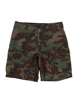 Mens Relaxed Fit Cargo Shorts