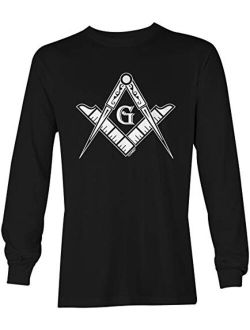 Freemason Logo - Illuminati Square & Compass Unisex Long Sleeve Shirt