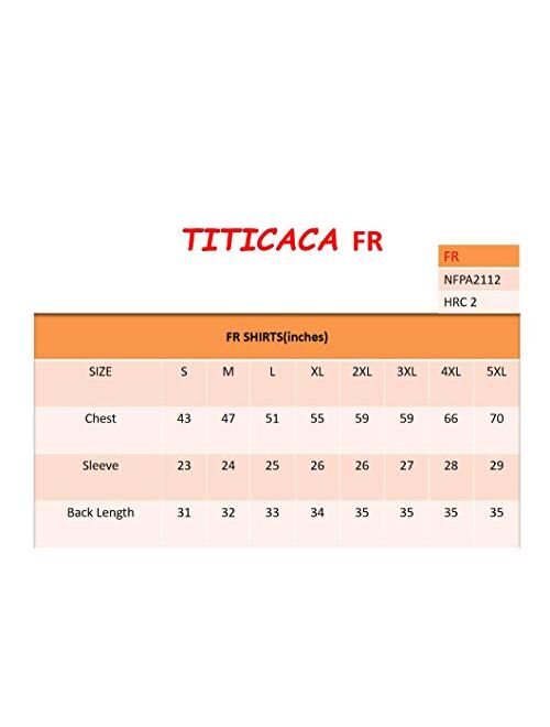 Titicaca FR Shirt Flame Resistant Work Shirt Lightweight 88% Cotton/12% Nylon Men's Long Sleeve Navy Uniform Shirt