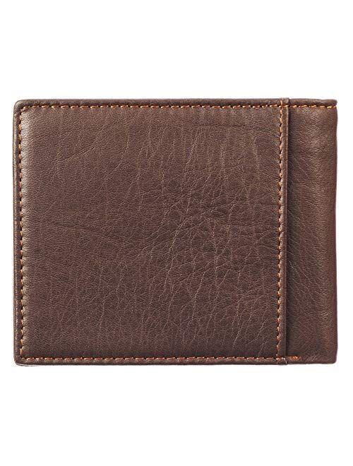 Christian Art Gifts Genuine Leather Wallet for Men | Quality Classic Brown Leather Bifold Wallet | Christian Gifts for Men