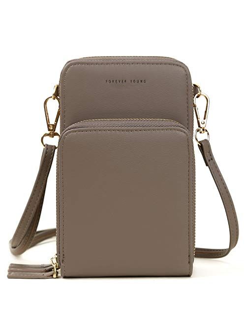 Small Crossbody Bag Cellphone Purse Wallet Lightweight Shoulder Bags Handbags with Credit Card Slots for Women Travel