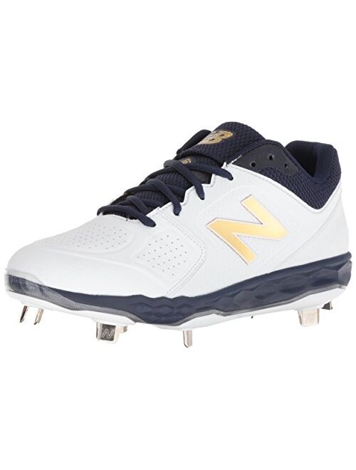 New Balance Women's Fresh Foam Velo V1 Metal Softball Shoe, Navy/White, 10.5 W US