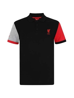 Liverpool Football Club Official Soccer Gift Mens Crest Polo Shirt
