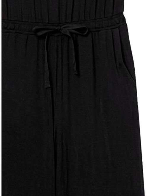 Amazon Essentials Women's Sleeveless Scoop-Neck Wide-Leg Jumpsuit