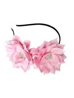 Coolwife Fascinator Headband Hair Clip Lotus Flower Bridal Headpieces Wedding Party Headwear