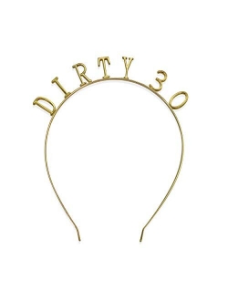 Shiny Smooth Metal Milestone Birthday Tiara Themed Headband