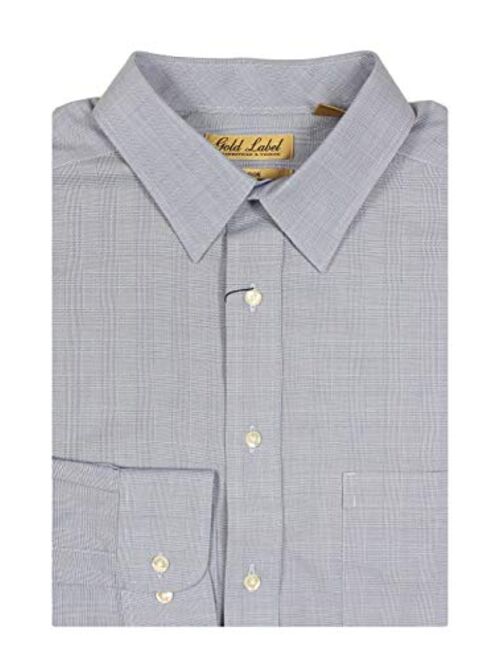 Gold Label Roundtree & Yorke Big and Tall Non-Iron Wrinkle-Resistant Men's Long Sleeve Shirt 