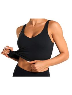 Dragon Fit Sports Bra for Women LonglinePaddedBra YogaCrop Tank TopsFitness Workout Running Top