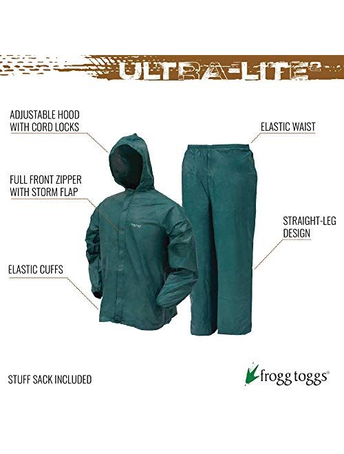 FROGG TOGGS mens Ultra-Lite2 Waterproof Breathable Protective Rain Suit
