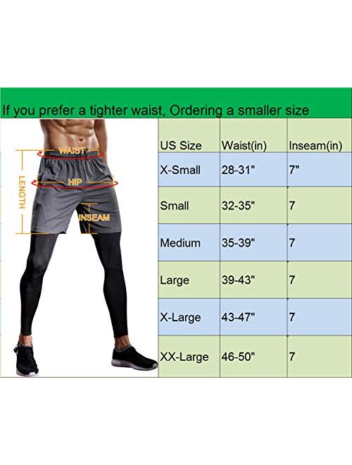 Neleus Men's Lightweight Workout Running Athletic Shorts with Pockets