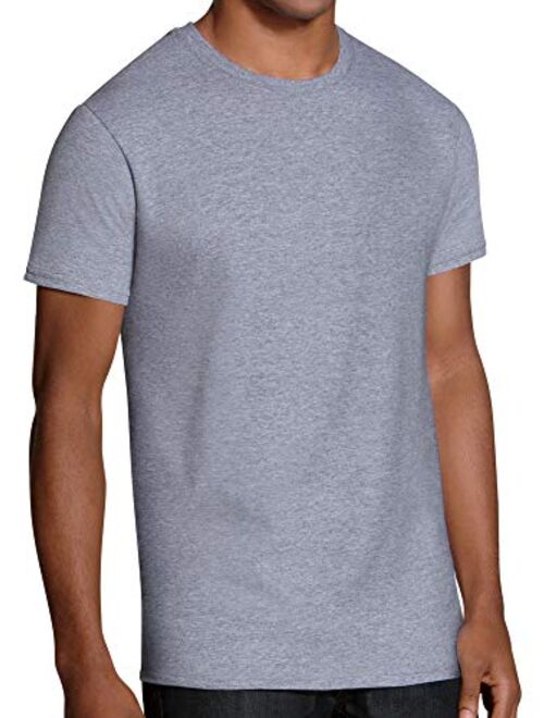 Fruit of the Loom Men's Cotton Solid Short Sleeve Stay Tucked Crew T-Shirt