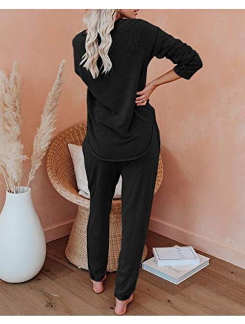 Women 2 Piece Tie Dye Sweatsuit Set Long Sleeve Pullover and Drawstring Sweatpants Sets