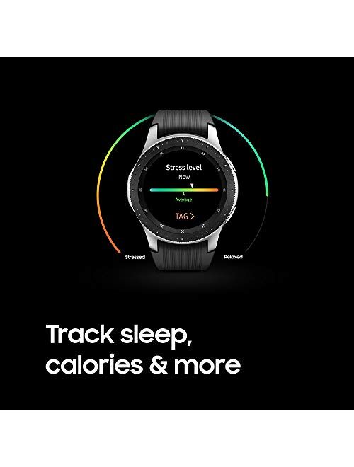 Samsung Galaxy Watch smartwatch (46mm, GPS, Bluetooth) Silver/Black (US Version with Warranty)