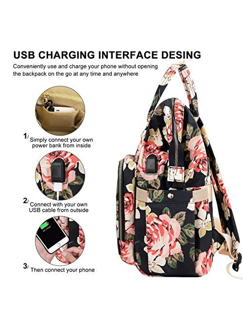 Laptop Backpack,15.6 Inch Stylish College School Backpack for Women Girls