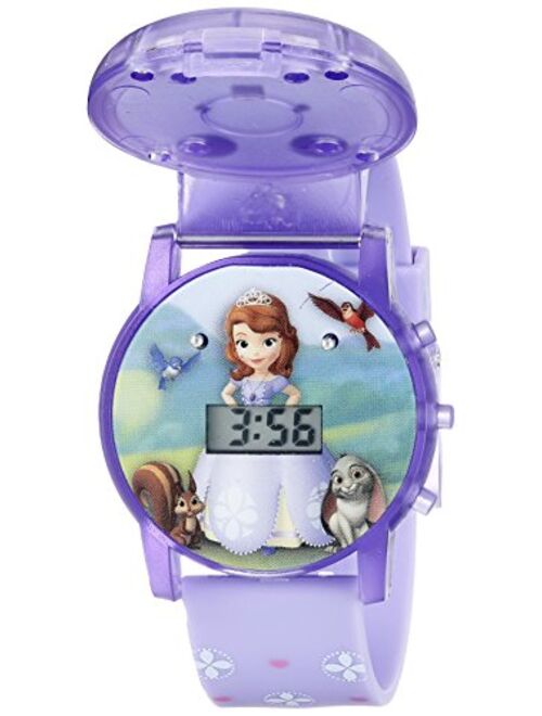 Disney Sofia the First Kids' SOF1561SR Digital Display Analog Quartz Purple Watch
