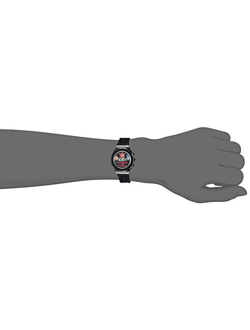 Five Nights at Freddy's Kids' Digital Watch with Black Case, Flashing LED Lights, Black Silicone Strap - FNaF Characters on the Dial, Safe for Children - Model: FNF3004