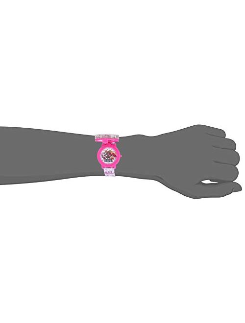 Accutime L.O.L. Surprise! Girls' Quartz Watch with Plastic Strap, Pink, 17.4 (Model: LOL4042)