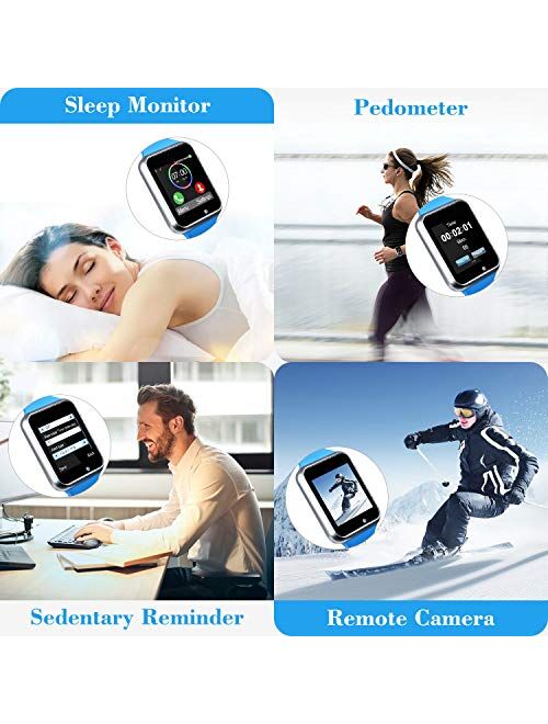 Funntech Smart Watch for Kids with Pedometer Bluetooth Unlocked 2G GSM Phone Call 1.54 Inch Touchscreen Camera