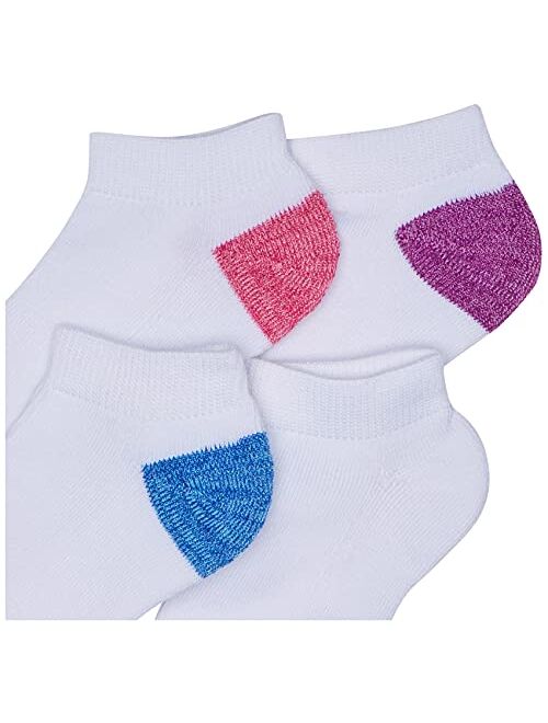Fruit of the Loom Girls Little Everyday Essential Cushion Low Cut Socks (10 Pack)