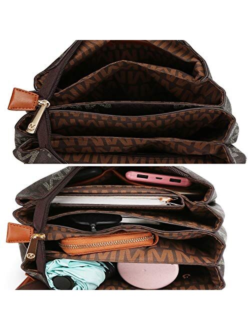 MKF Collection Mia K Collection Backpack Purse for Women & Teen Girls PU Leather Top-Handle Ladies Fashion Travel Multi Pocket